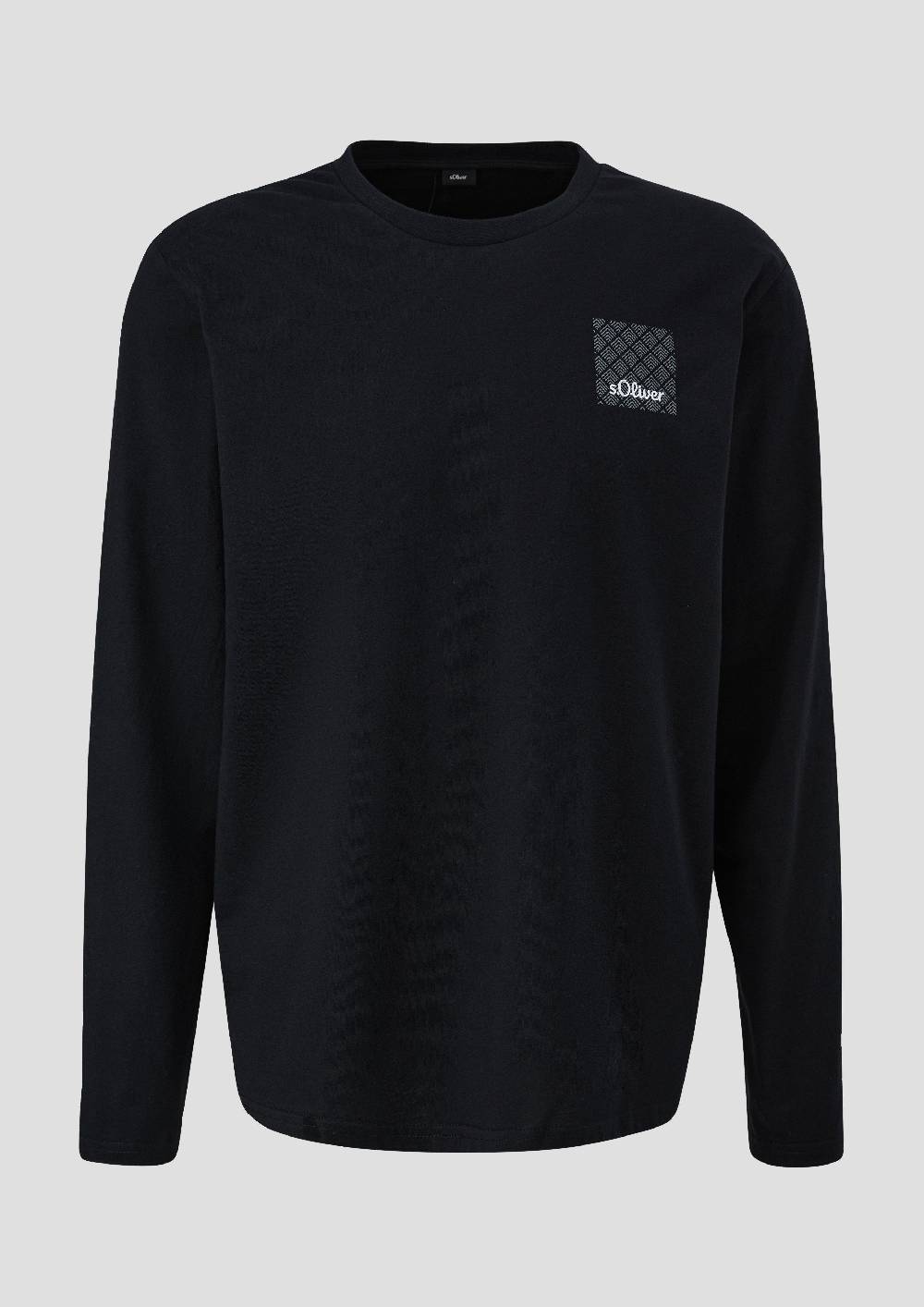 S.Oliver Langes Pyjama-Shirt Mit Logoprint