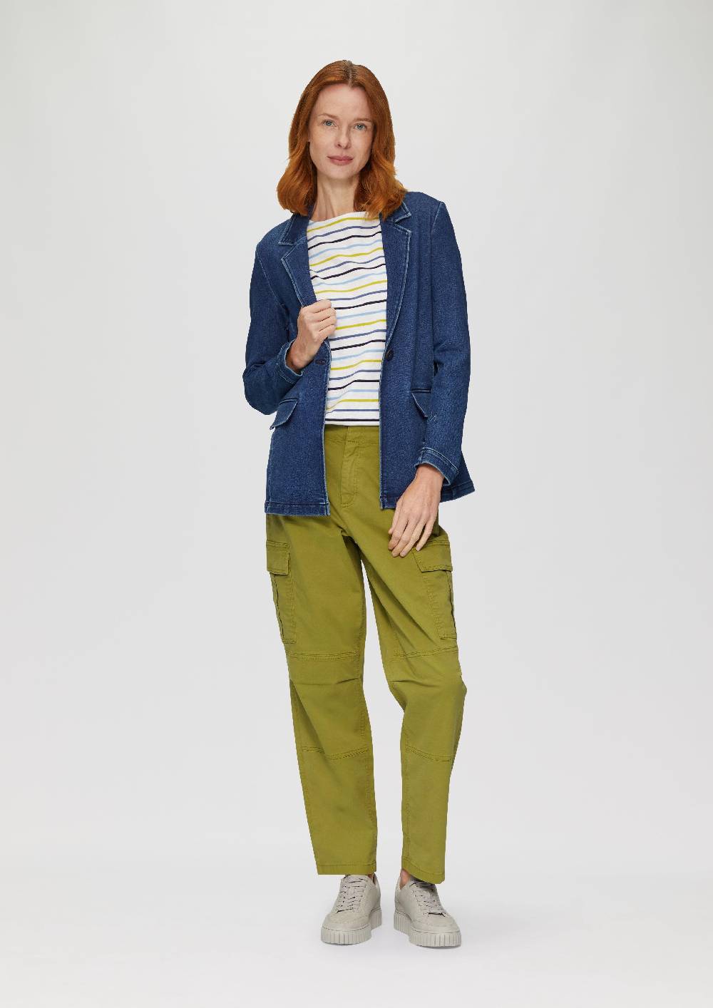 S.Oliver Lässige Cargohose Mit Nahtdetails