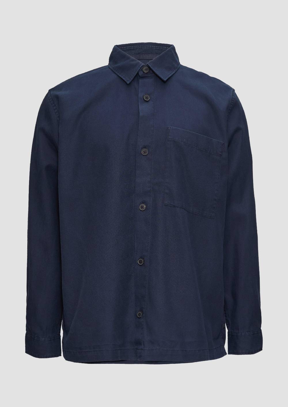 S.Oliver Lässiges Overshirt Mit Fischgrat-Struktur