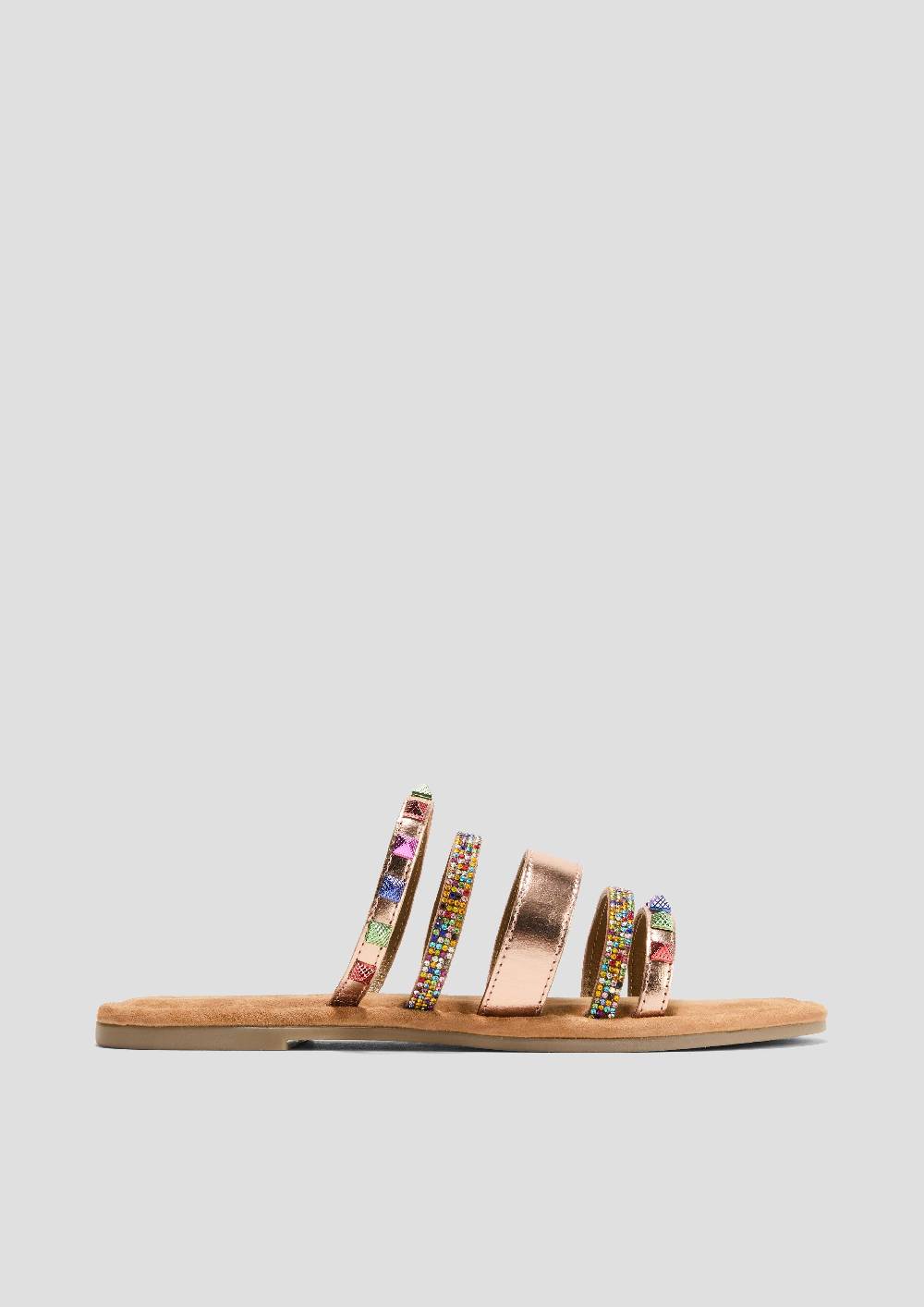 S.Oliver Leder-Pantoletten Mit Riemen