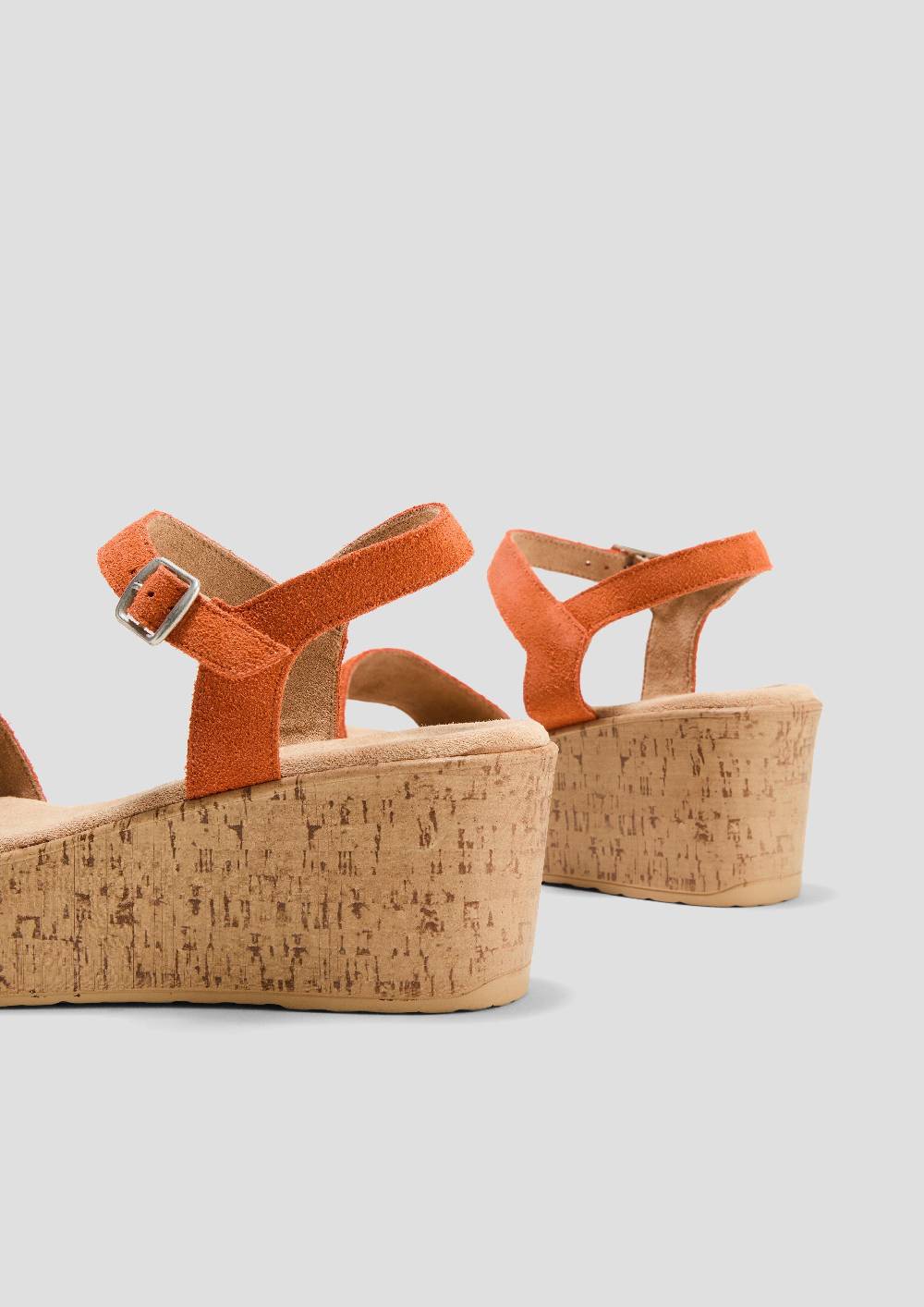 S.Oliver Leder-Sandalen Mit Keilabsatz