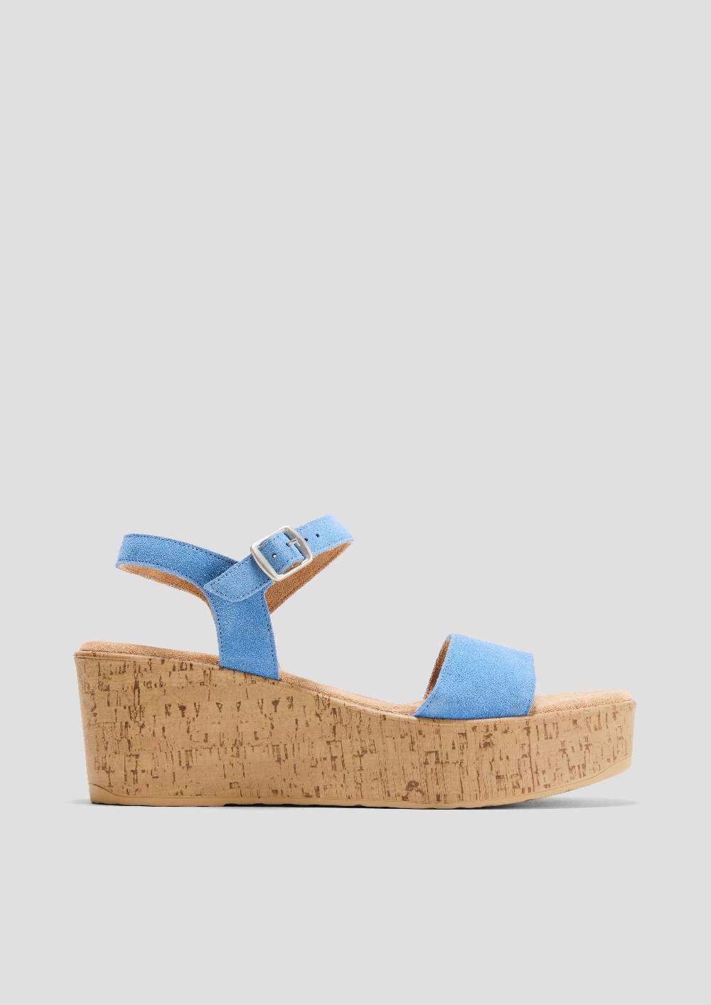 S.Oliver Leder-Sandalen Mit Keilabsatz