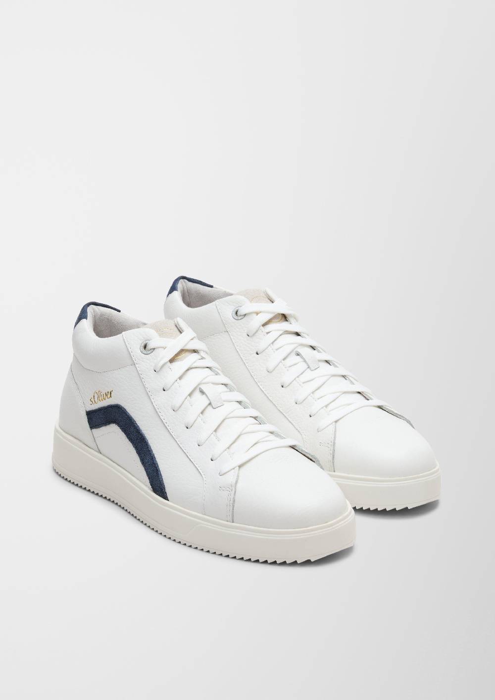 S.Oliver Leder-Sneaker Mit Kontrast-Details