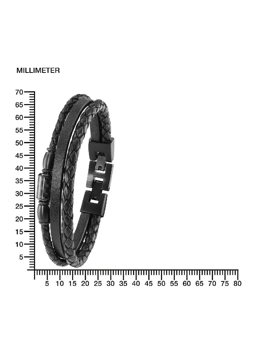 S.Oliver Lederarmband Mit Edelstahl