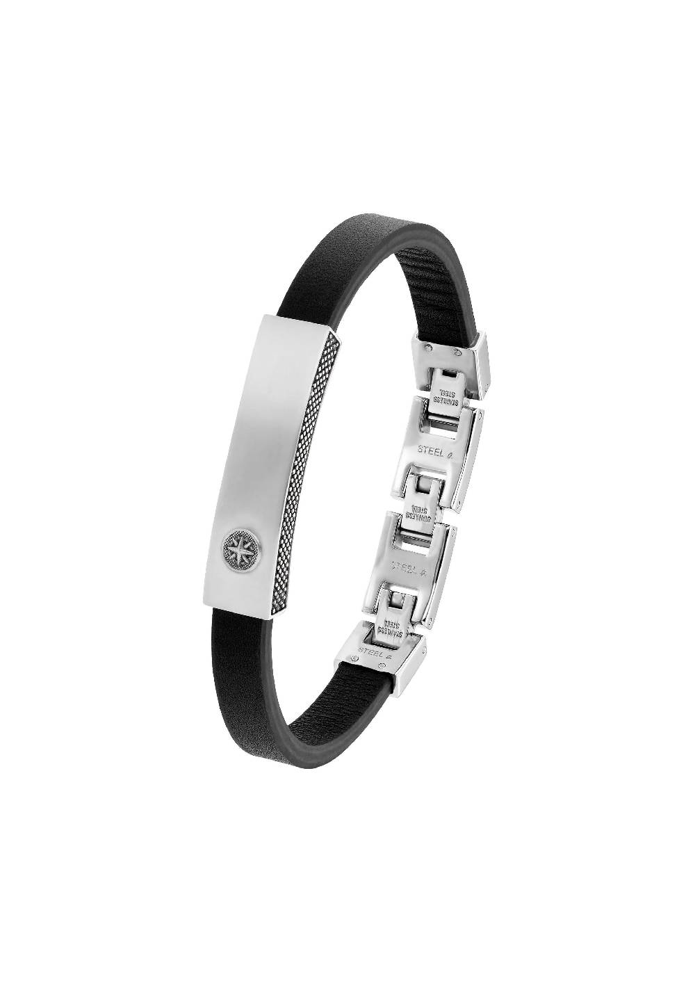 S.Oliver Lederarmband Mit Gravierbarer Platte