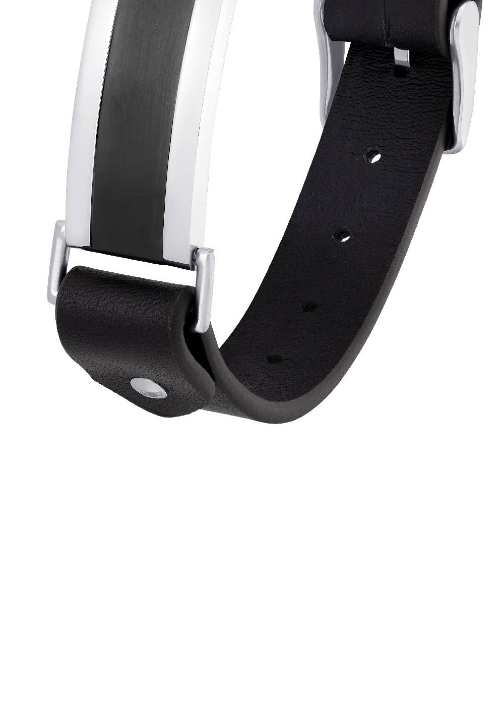 S.Oliver Lederarmband Mit Ident-Platte