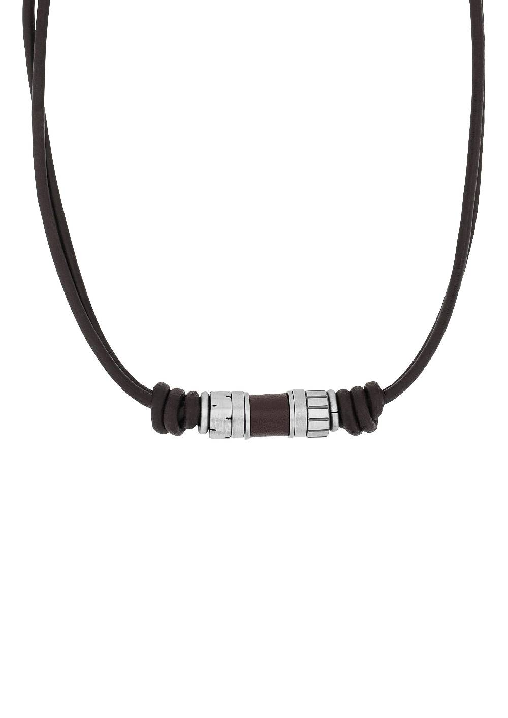 S.Oliver Ledercollier Mit Edelstahl-Beads