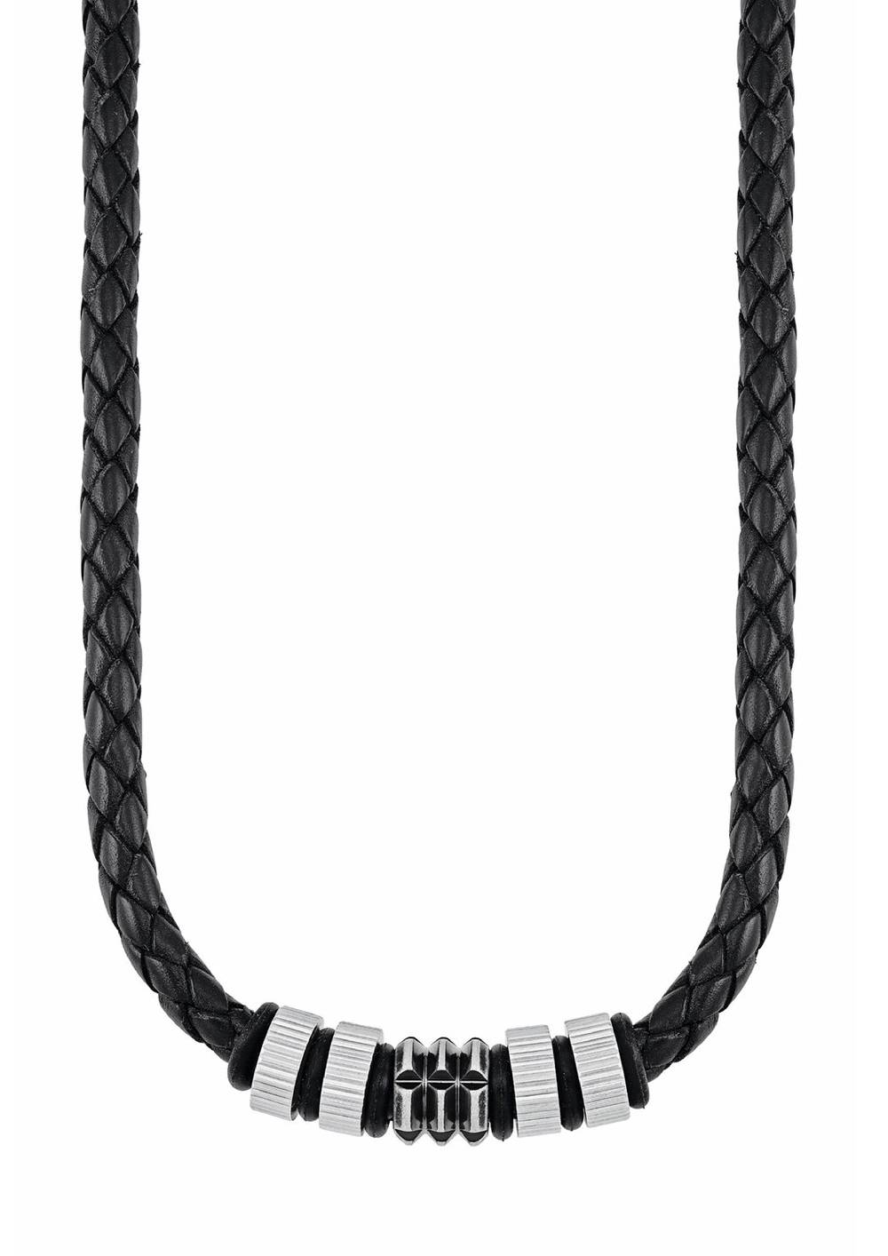 S.Oliver Ledercollier Mit Edelstahl-Beads
