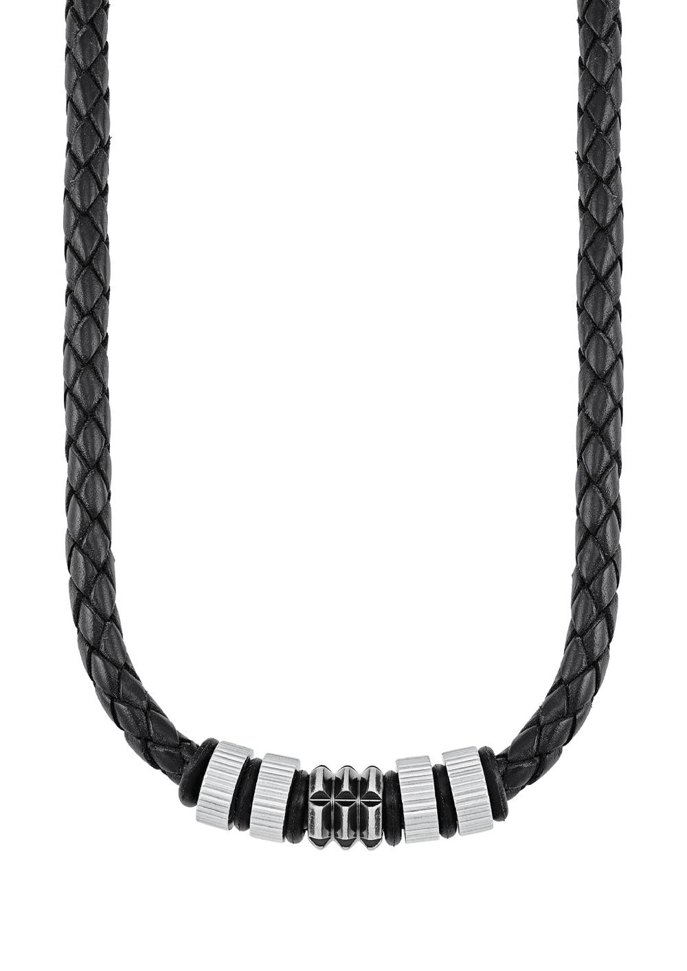 S.Oliver Ledercollier Mit Edelstahl-Beads