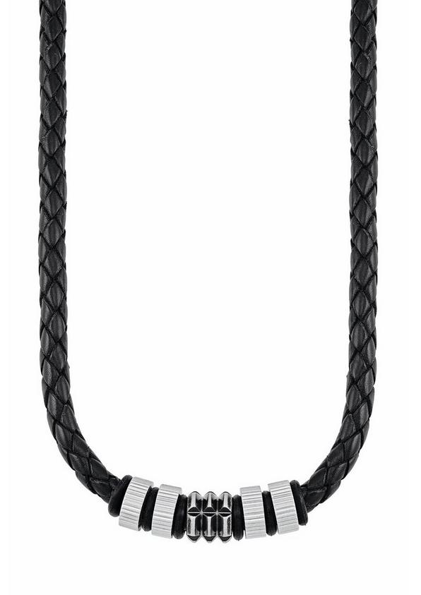 s.Oliver Ledercollier mit Edelstahl-Beads