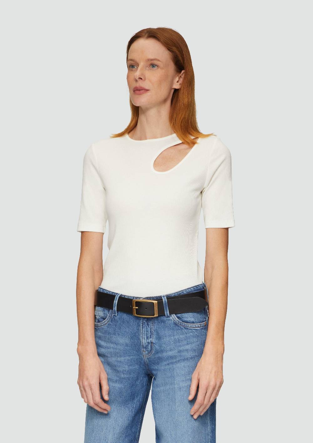 S.Oliver Ledergürtel Mit Dornschließe