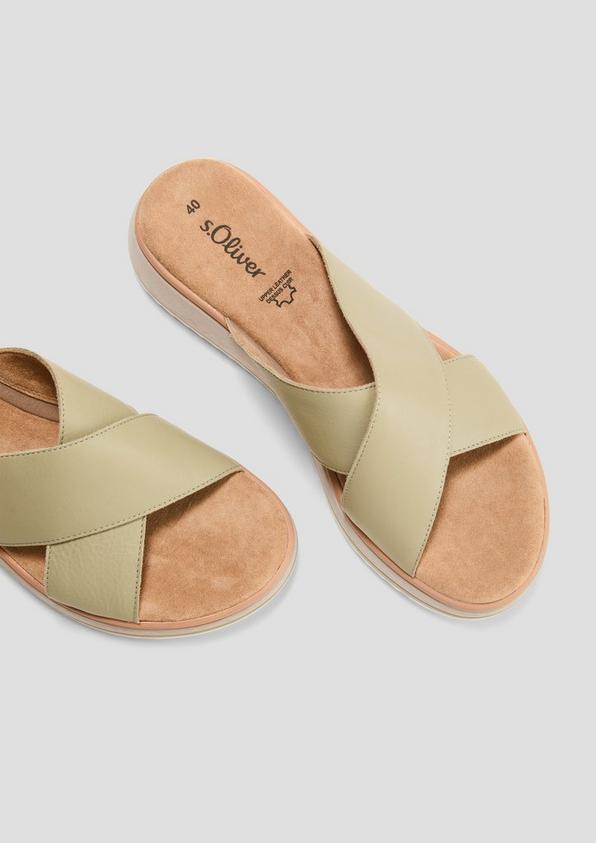 s.Oliver Ledersandaletten mit Plateau