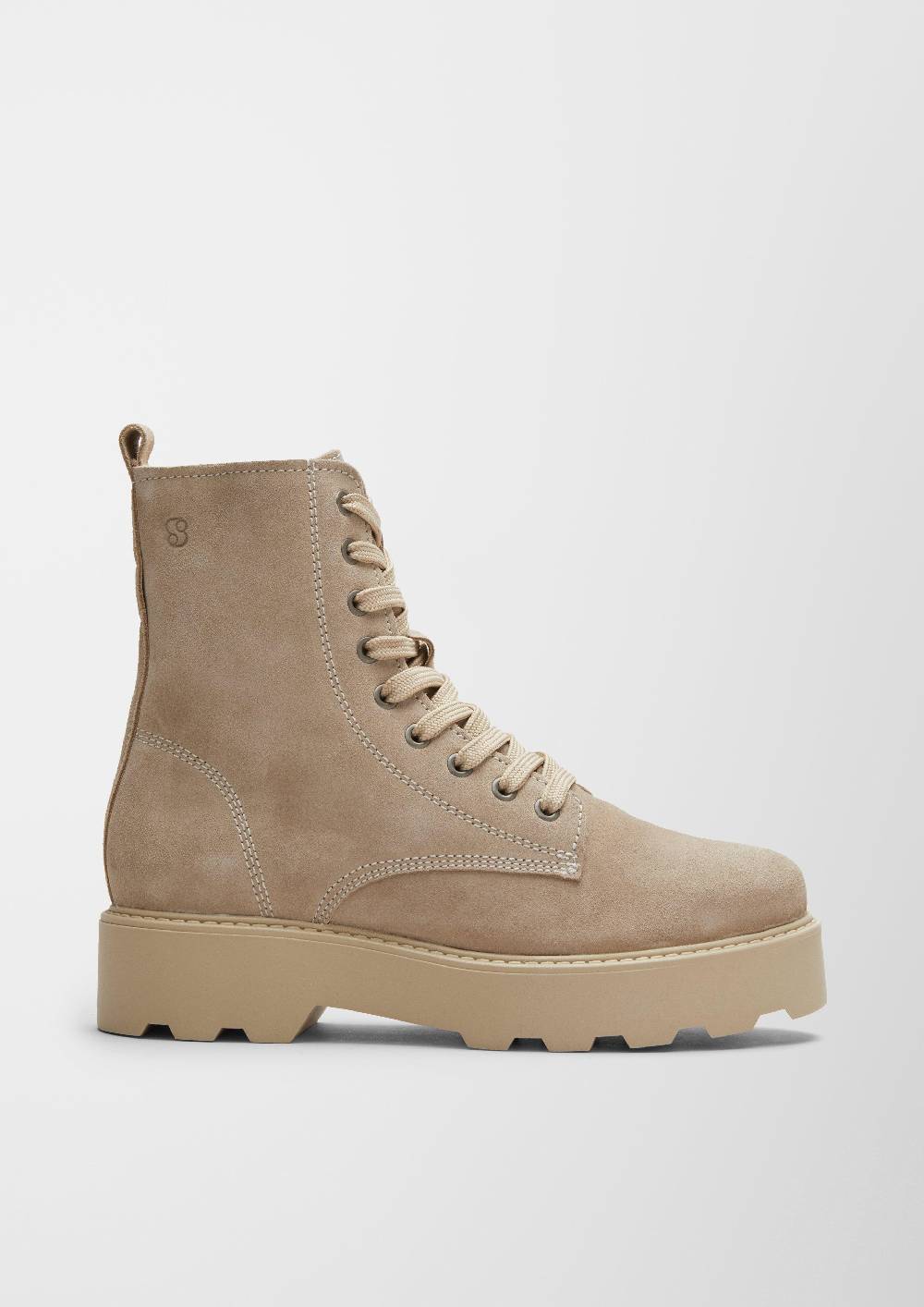 S.Oliver Lederstiefel Mit Teddyfutter