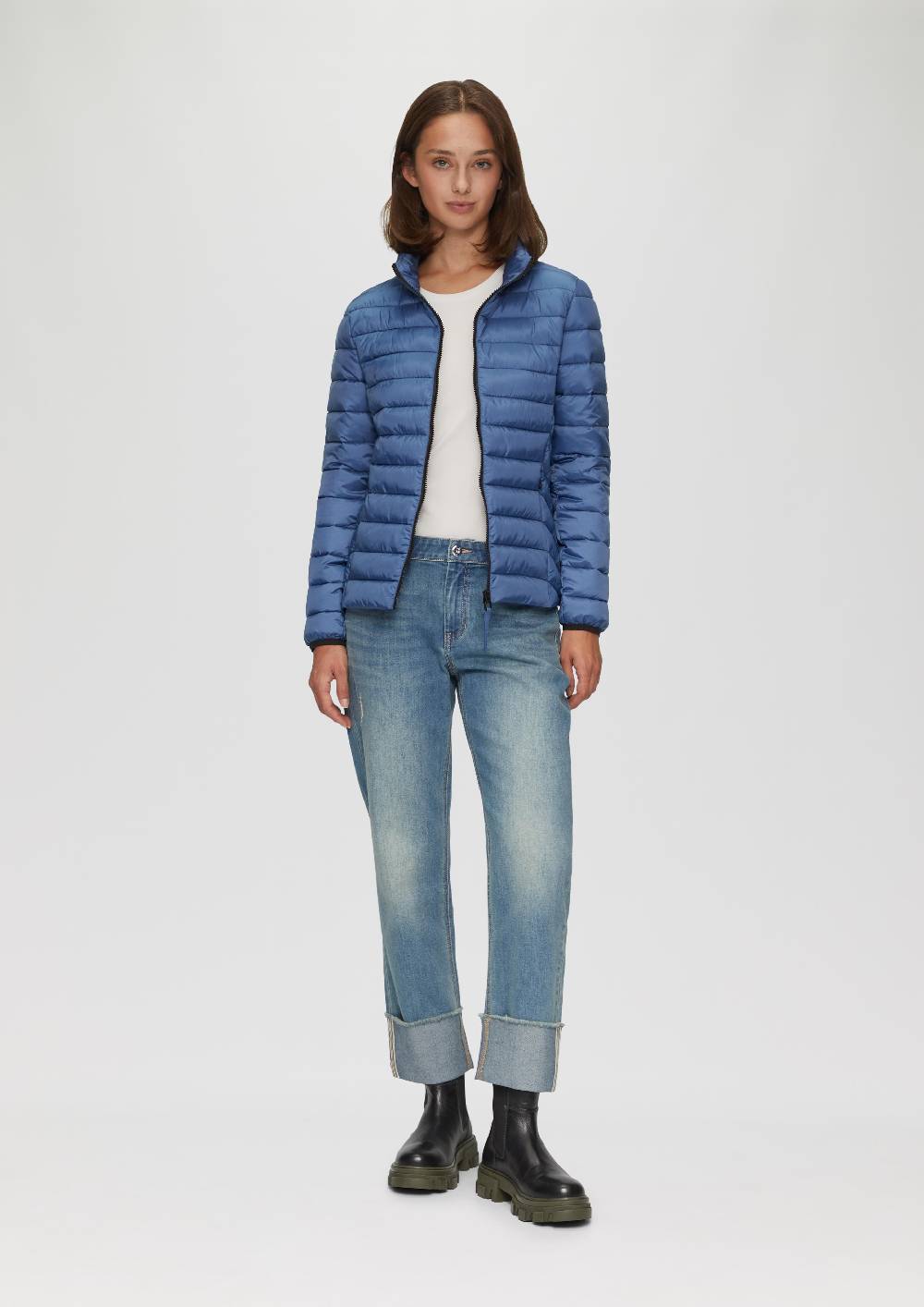 S.Oliver Leichte Jacke Mit Steppung Und Stehkragen