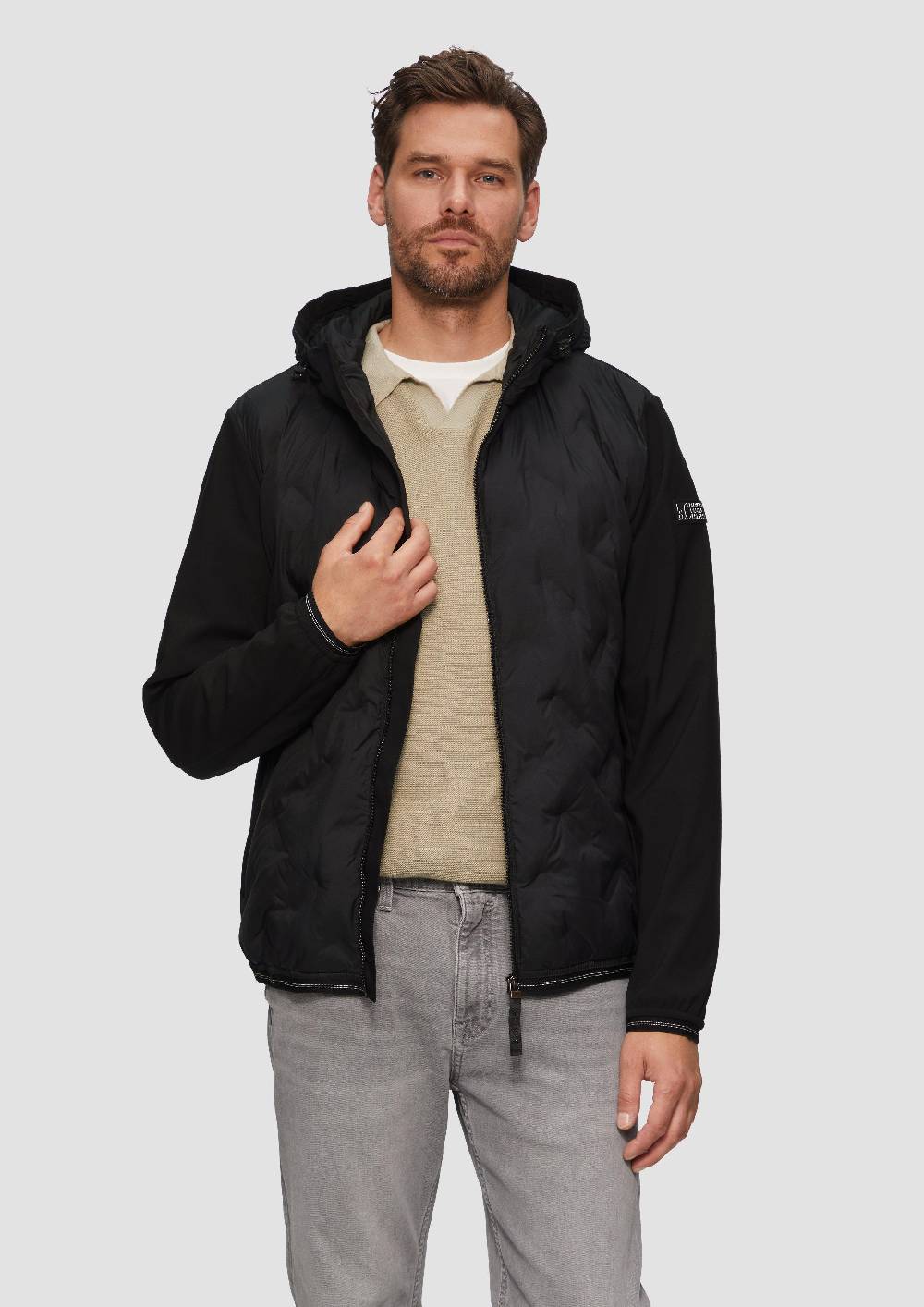 S.Oliver Leichte Steppjacke Im Fabricmix