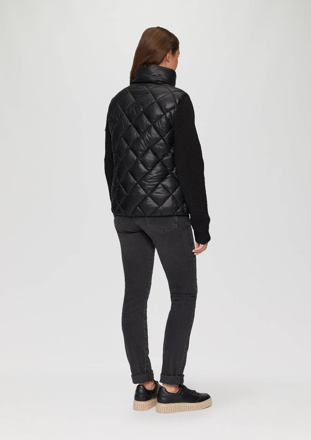 S.Oliver Leichte Steppjacke Mit Gestrickten Ärmeln