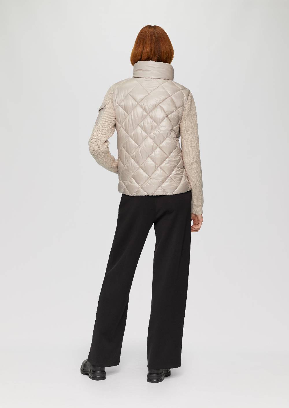 S.Oliver Leichte Steppjacke Mit Gestrickten Ärmeln