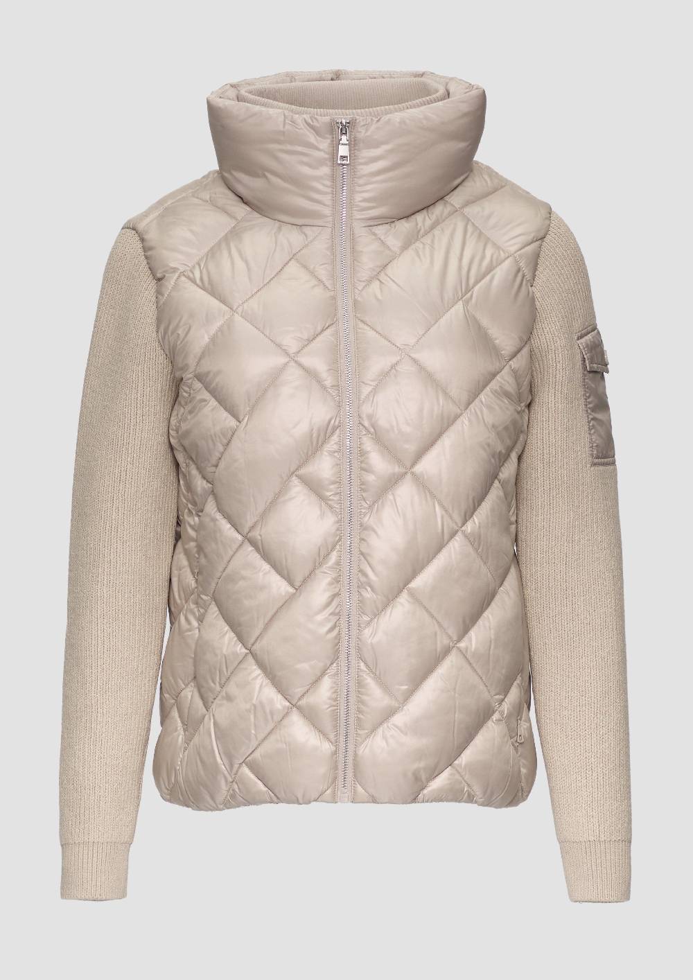 S.Oliver Leichte Steppjacke Mit Gestrickten Ärmeln