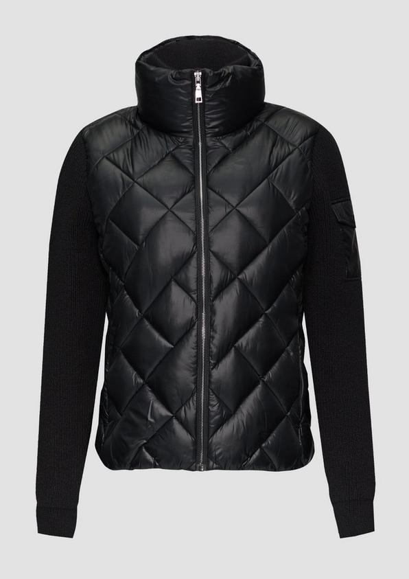 s.Oliver Leichte Steppjacke mit gestrickten Ärmeln