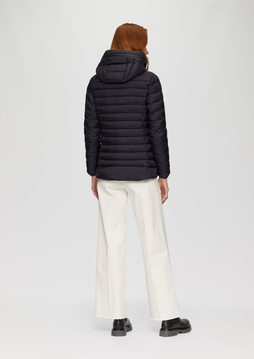 S.Oliver Leichte Steppjacke Mit Logo-Kapuze