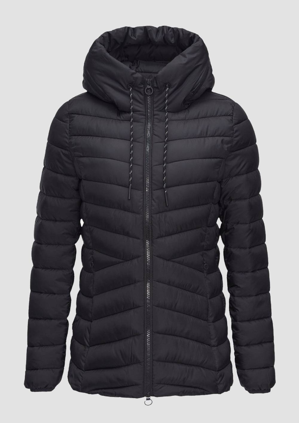 S.Oliver Leichte Steppjacke Mit Logo-Kapuze