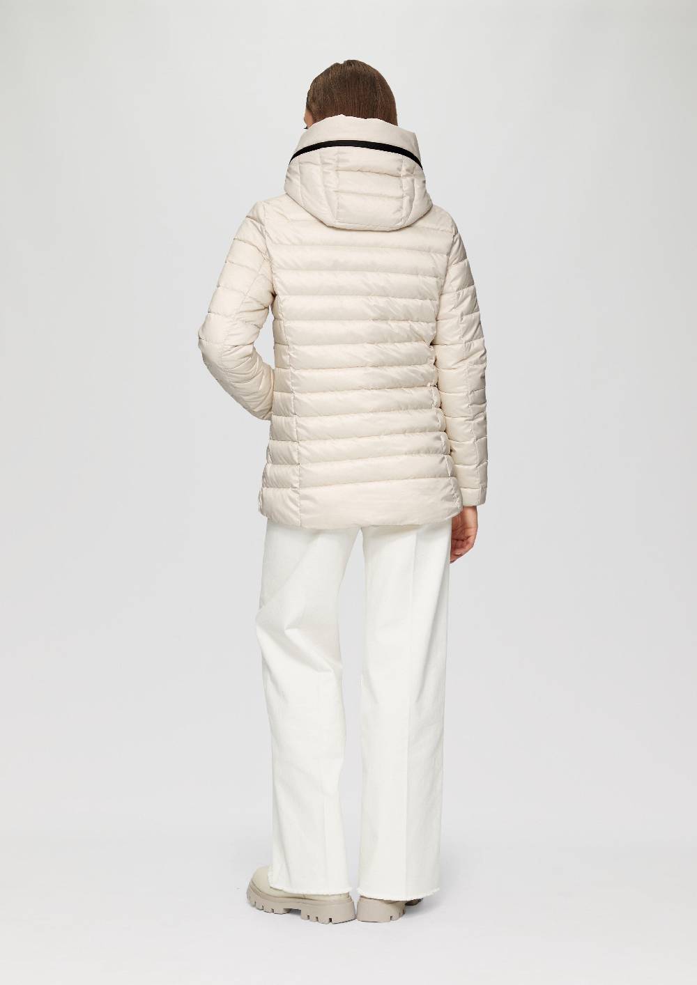 S.Oliver Leichte Steppjacke Mit Logo-Kapuze