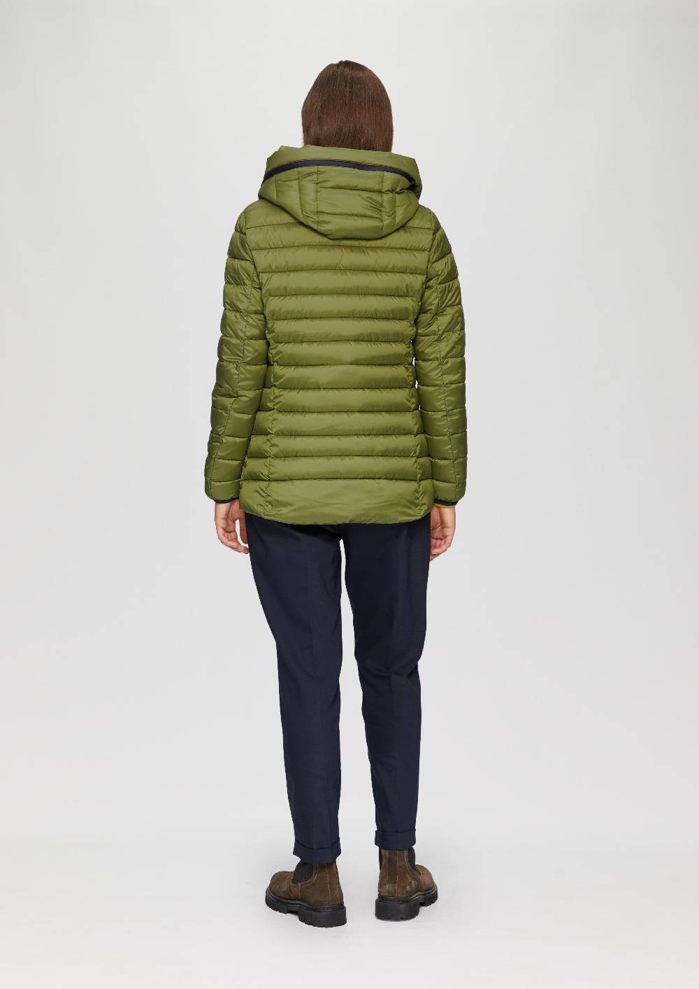 S.Oliver Leichte Steppjacke Mit Logo-Kapuze