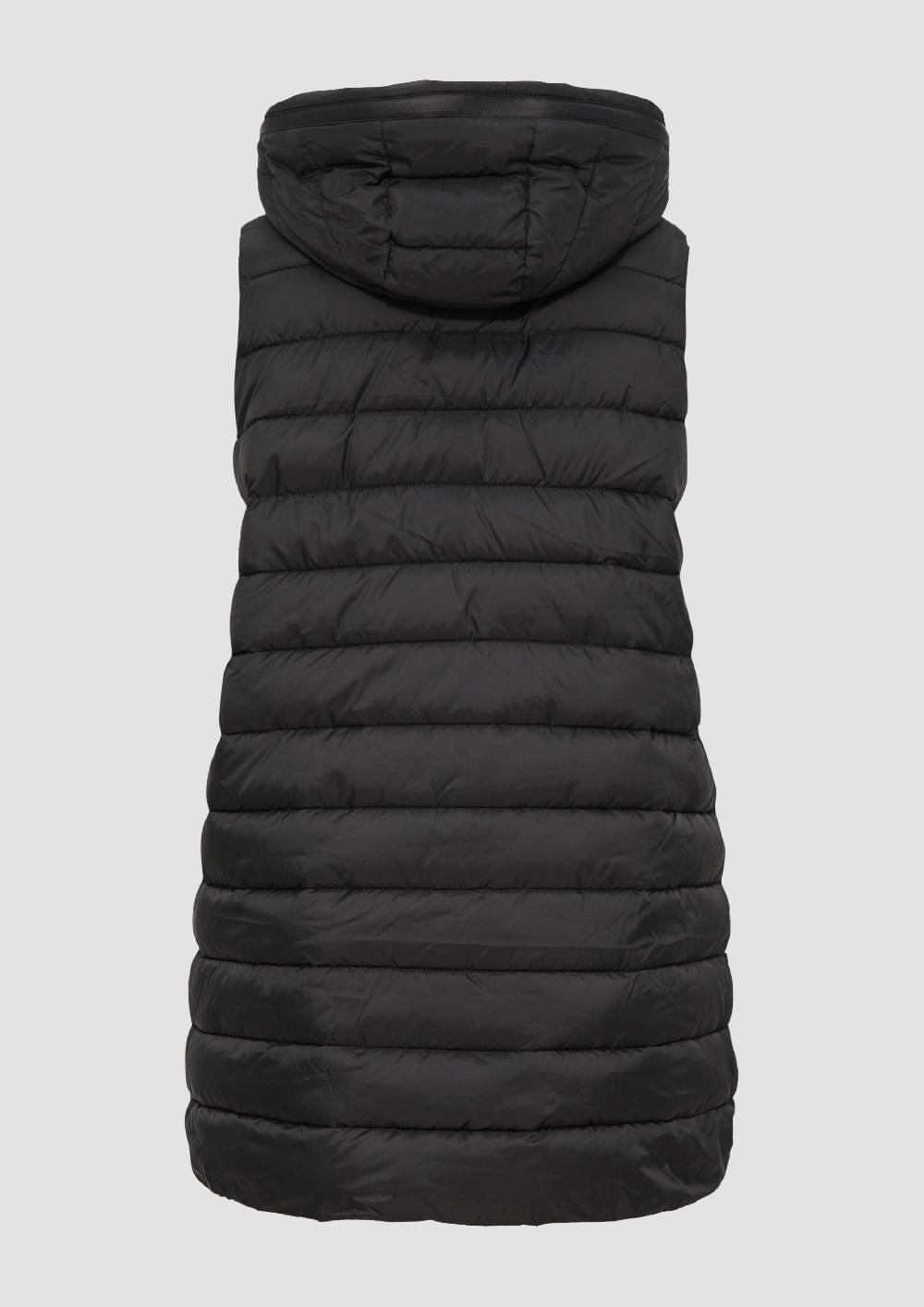 S.Oliver Leichte Steppweste Mit Logo-Kapuze