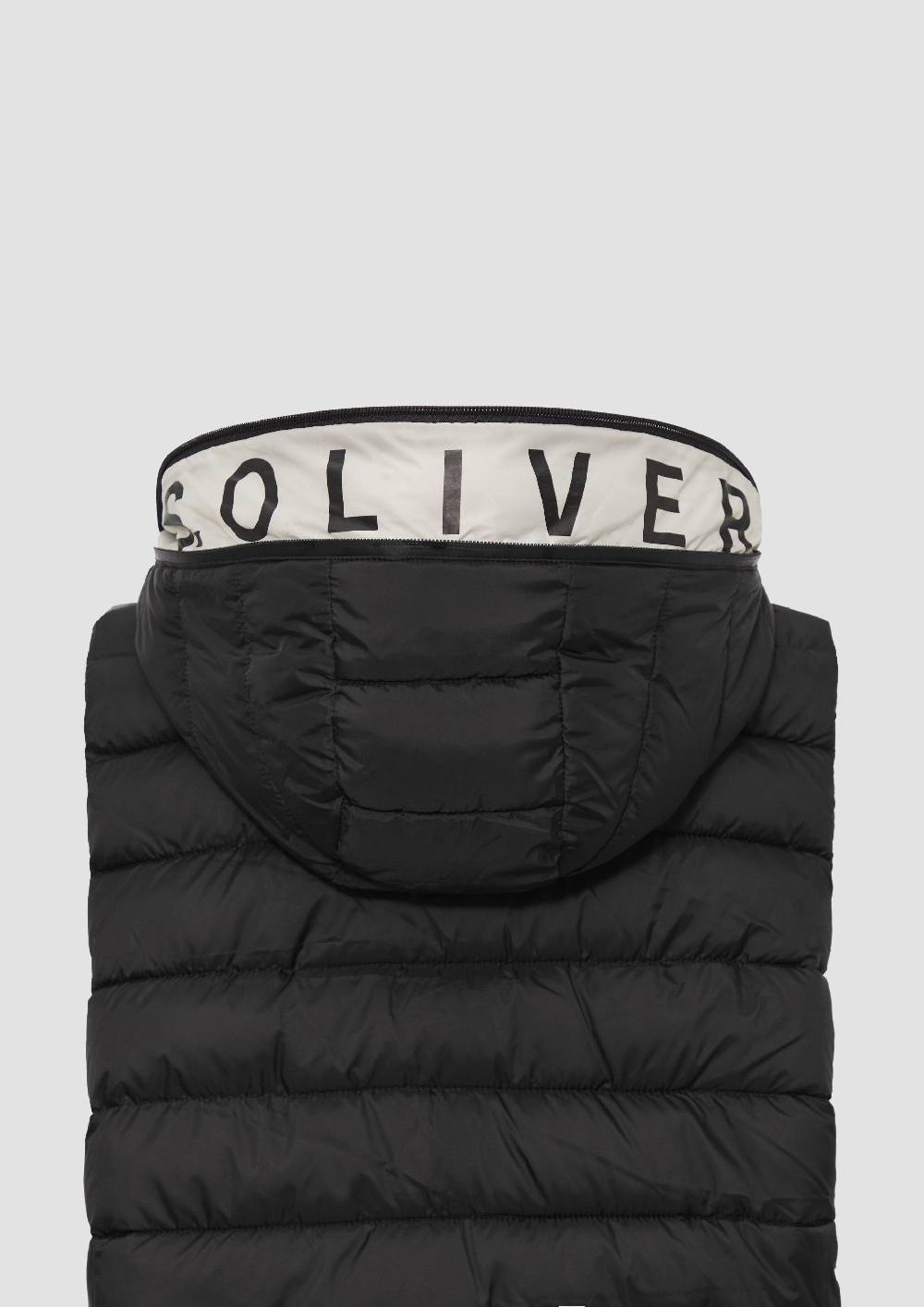 S.Oliver Leichte Steppweste Mit Logo-Kapuze