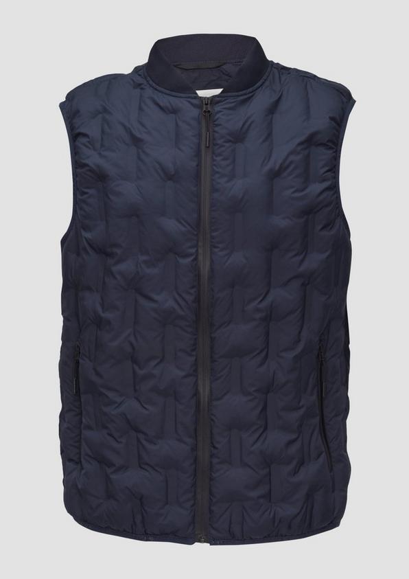 s.Oliver Leichte Steppweste mit Strickkragen