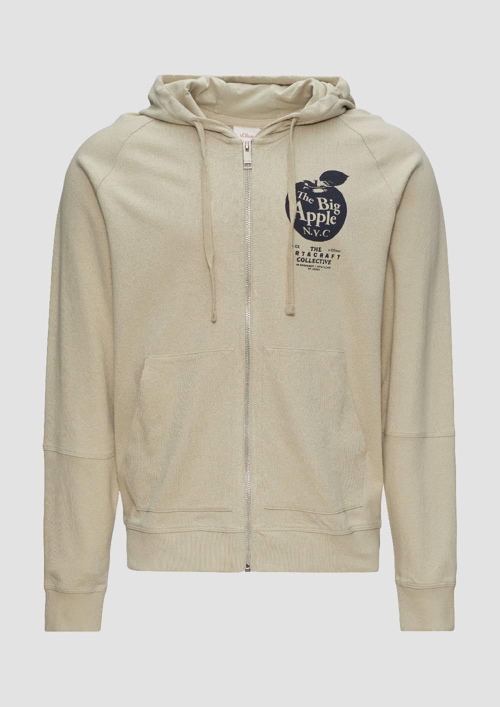 S.Oliver Leichte Sweatjacke Mit Kapuze Und Artwork