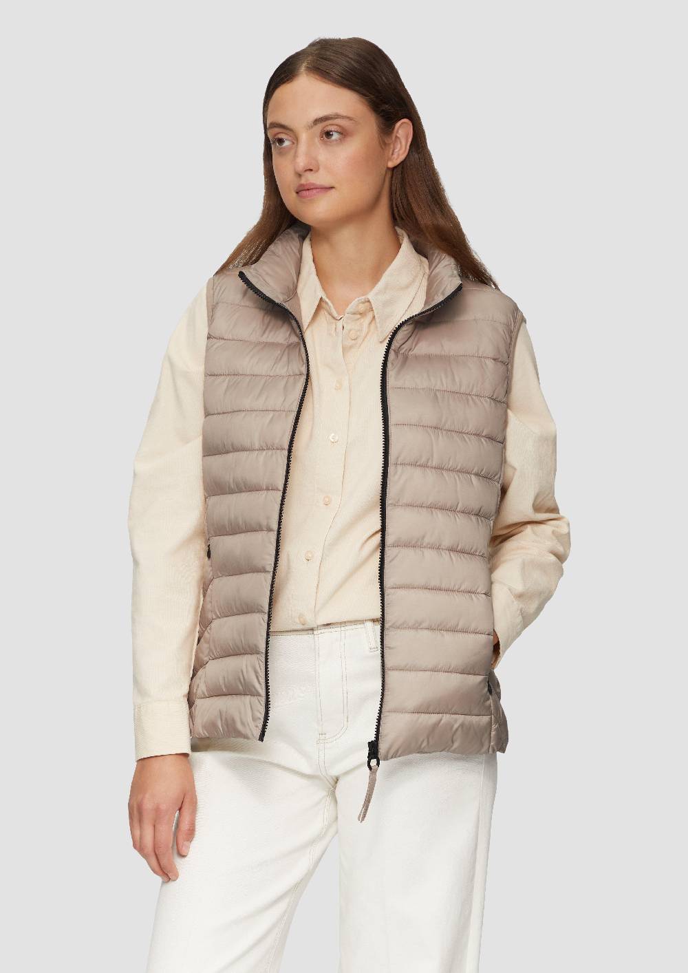 S.Oliver Leichte Weste Mit Steppung Und Stehkragen