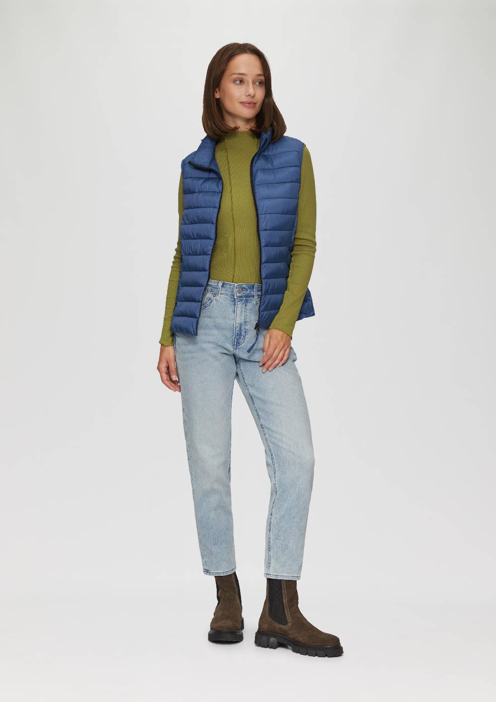 S.Oliver Leichte Weste Mit Steppung Und Stehkragen