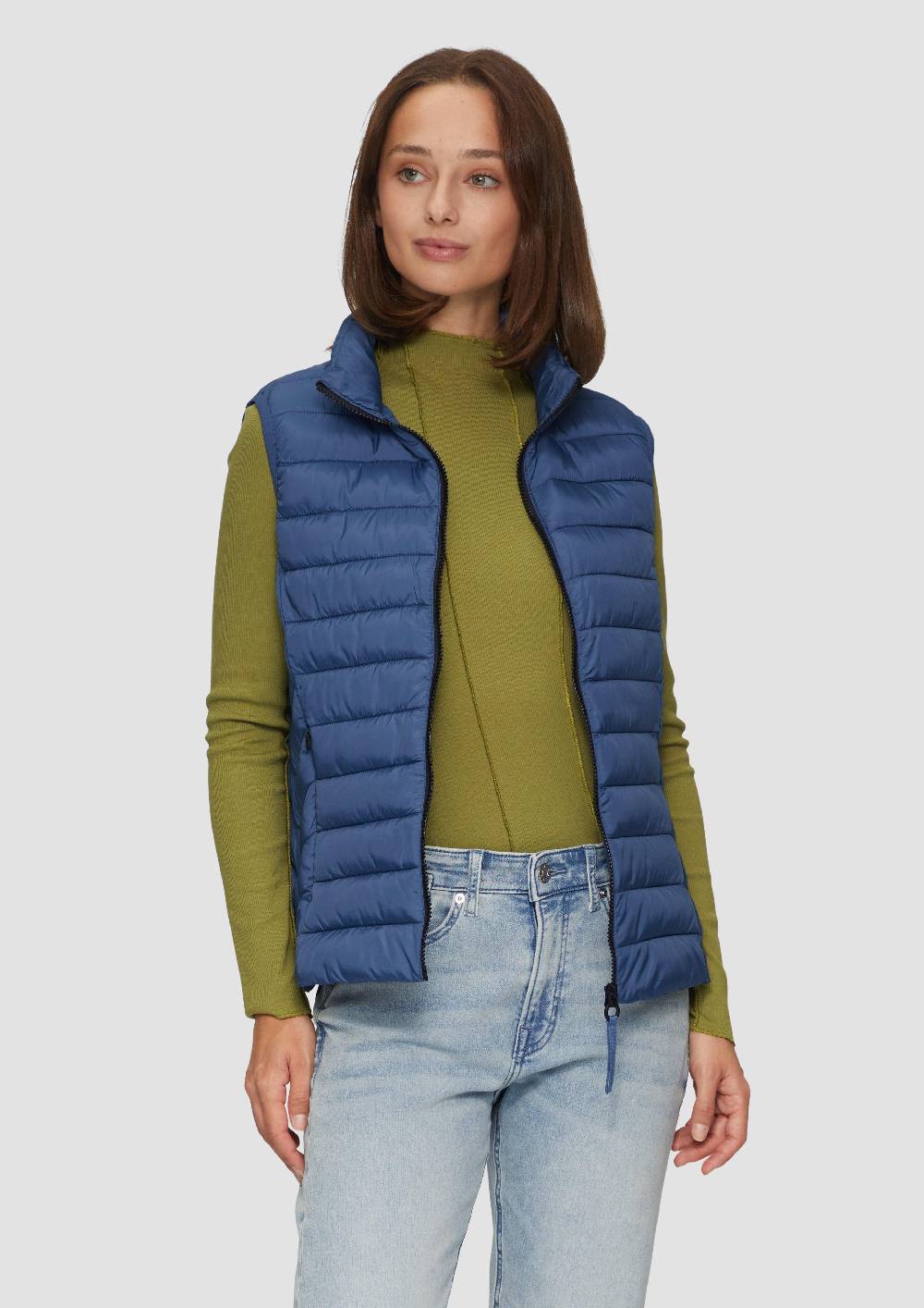 S.Oliver Leichte Weste Mit Steppung Und Stehkragen