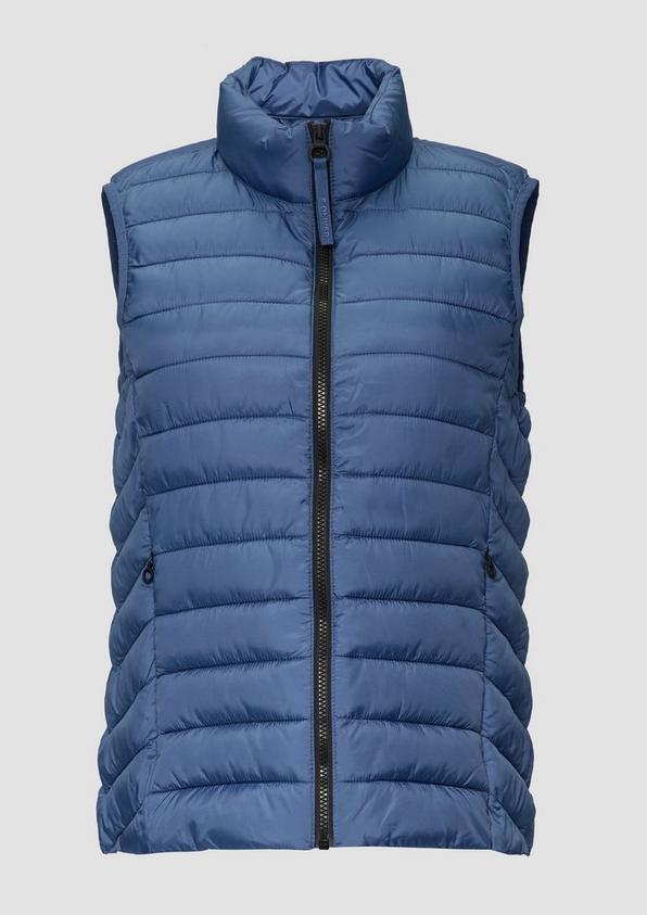 s.Oliver Leichte Weste mit Steppung und Stehkragen