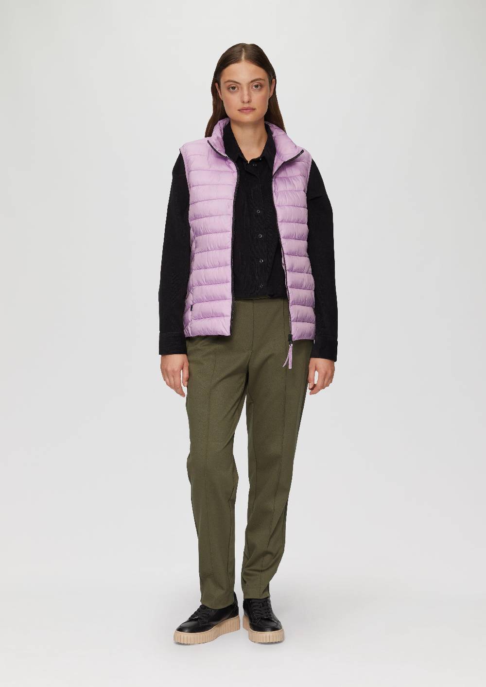 S.Oliver Leichte Weste Mit Steppung Und Stehkragen