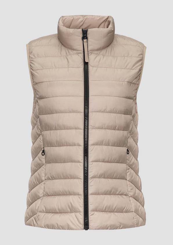 s.Oliver Leichte Weste mit Steppung und Stehkragen