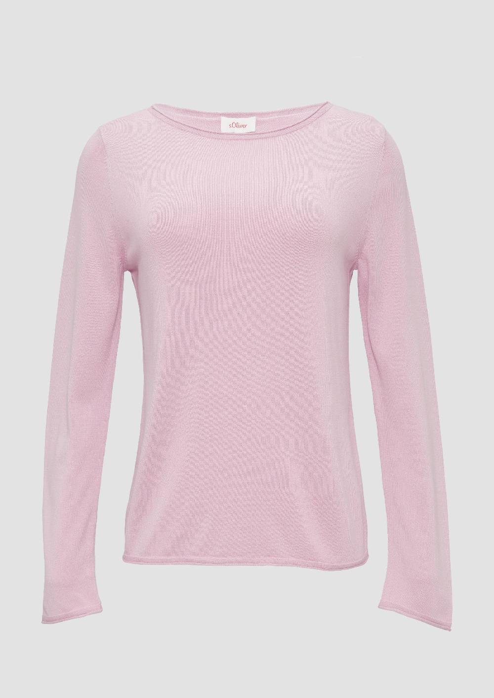 S.Oliver Leichter Feinstrickpullover Mit Rollkante