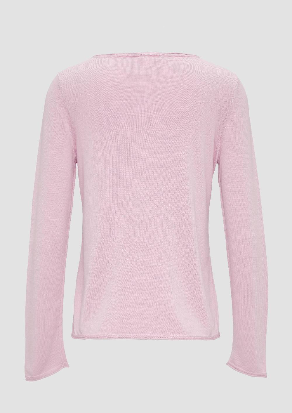 S.Oliver Leichter Feinstrickpullover Mit Rollkante