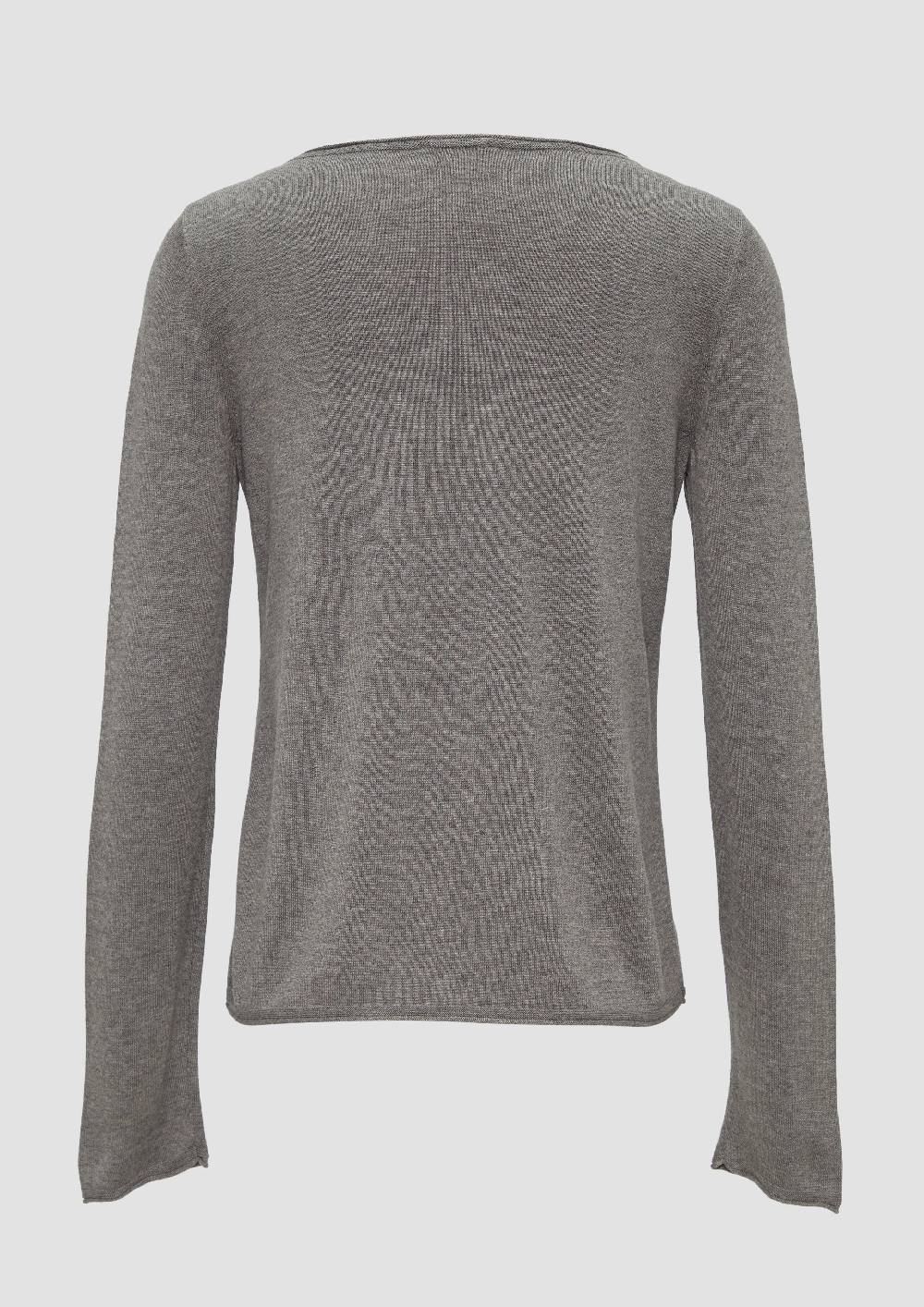 S.Oliver Leichter Feinstrickpullover Mit Rollkante