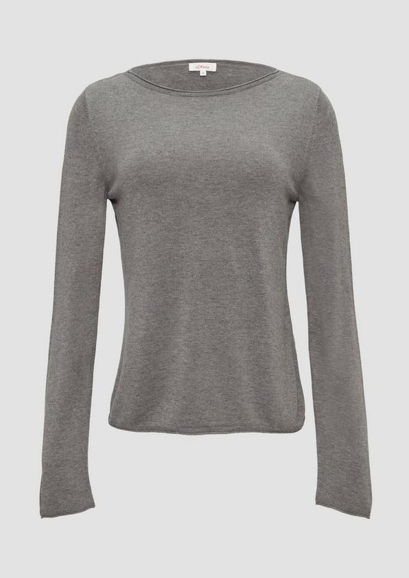 S.Oliver Leichter Feinstrickpullover Mit Rollkante