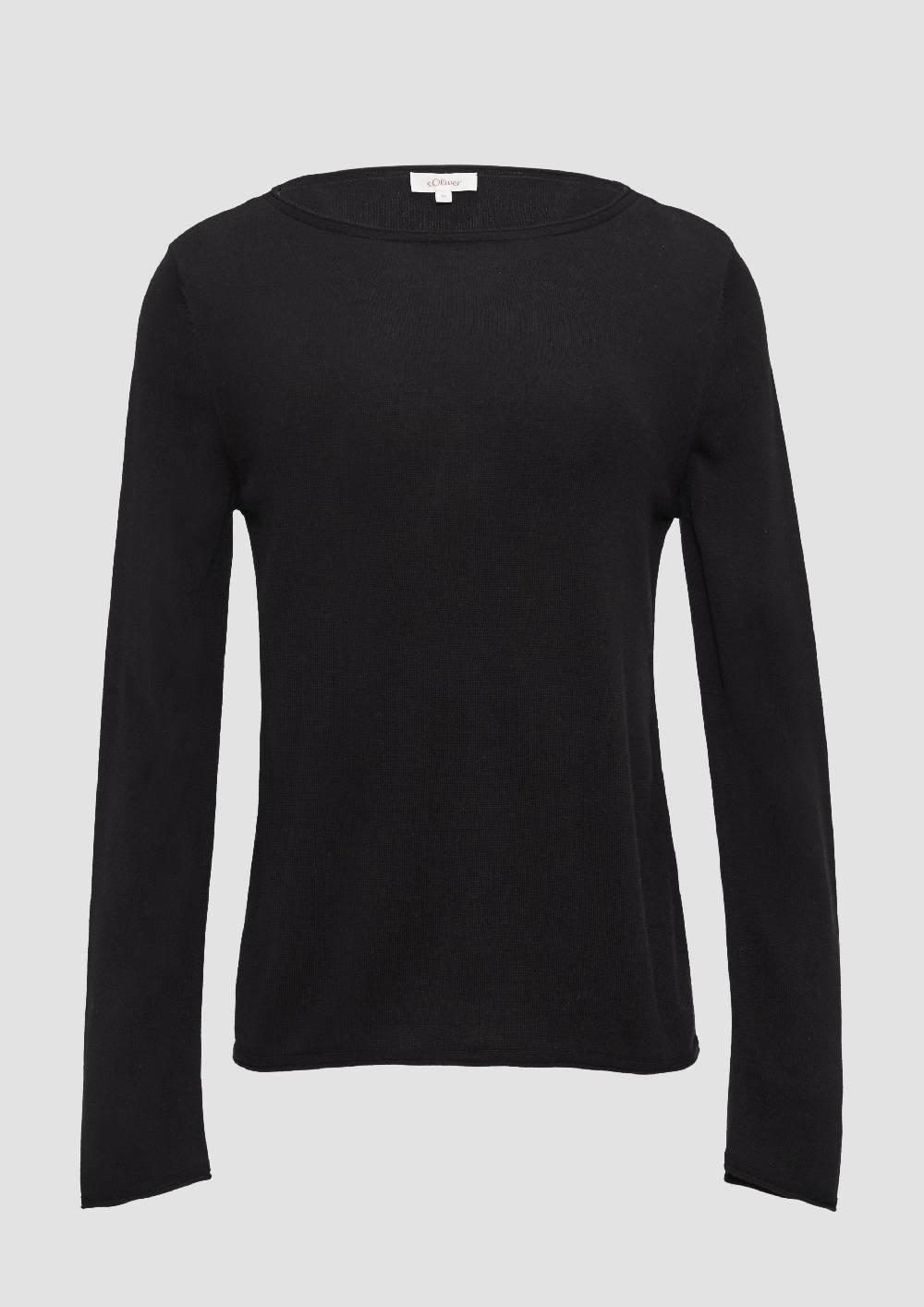 S.Oliver Leichter Feinstrickpullover Mit Rollkante