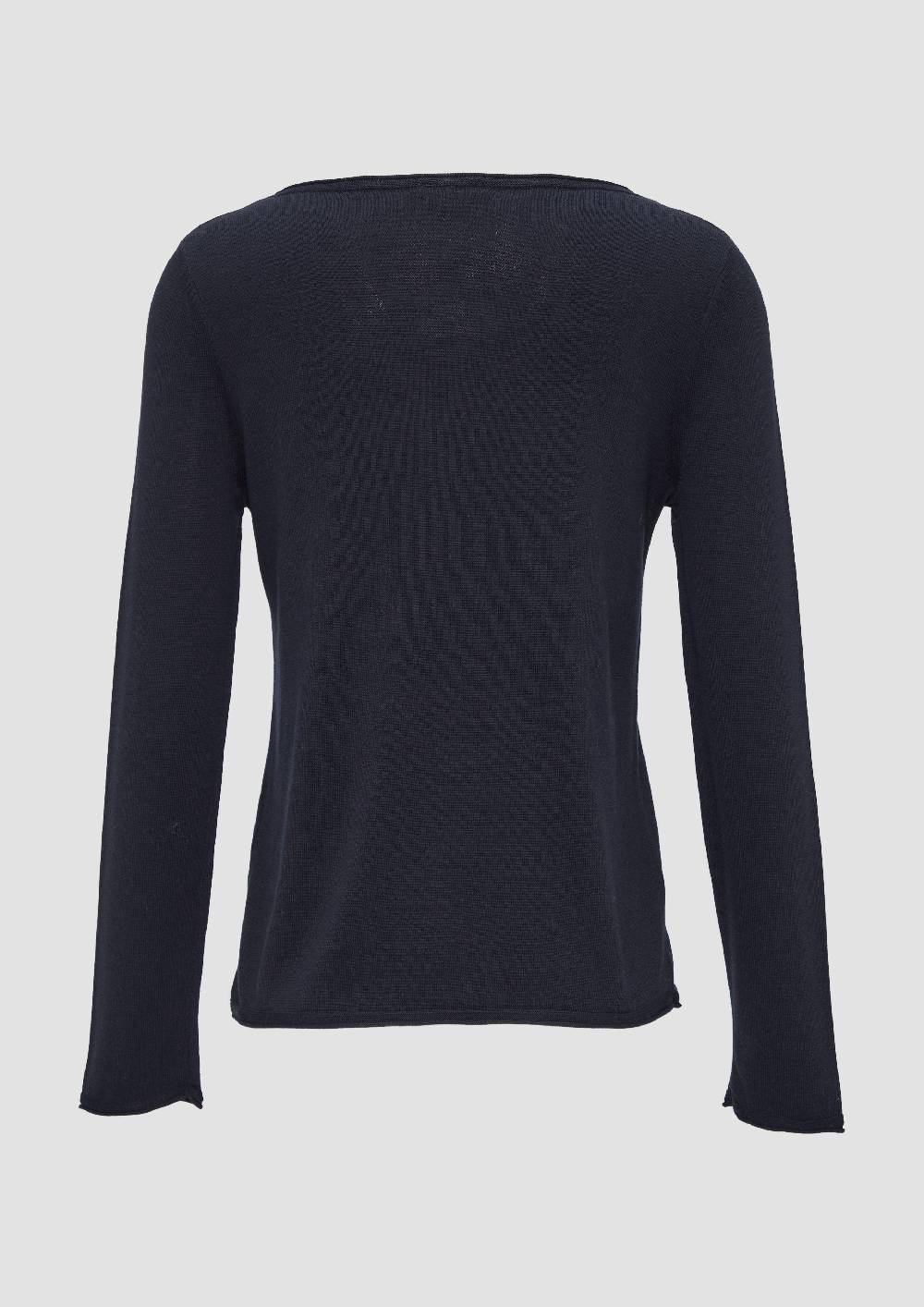 S.Oliver Leichter Feinstrickpullover Mit Rollkante