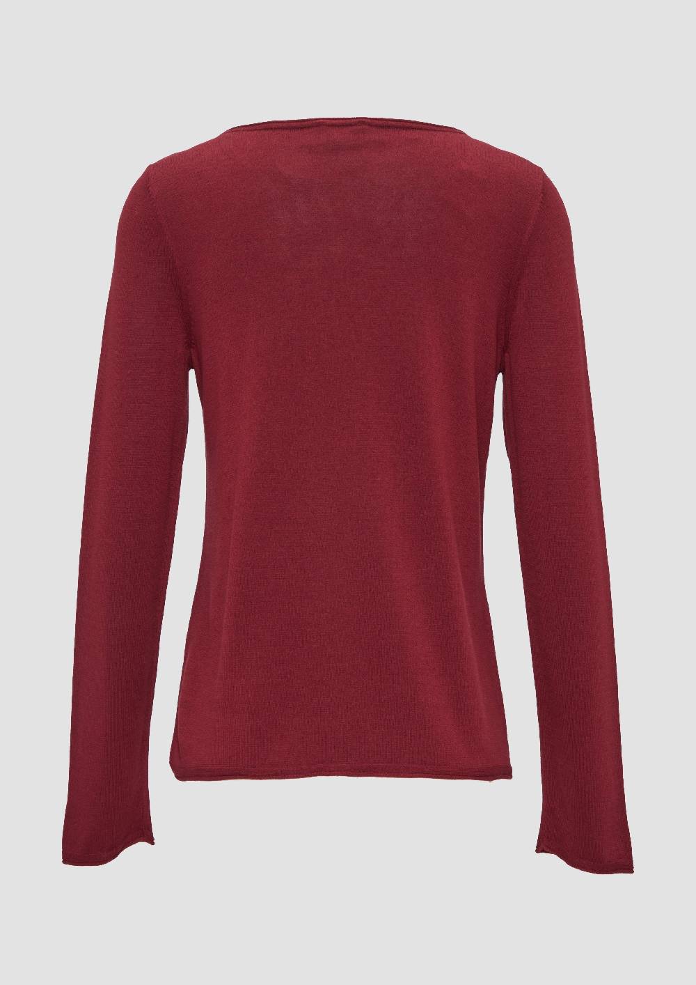 S.Oliver Leichter Feinstrickpullover Mit Rollkante