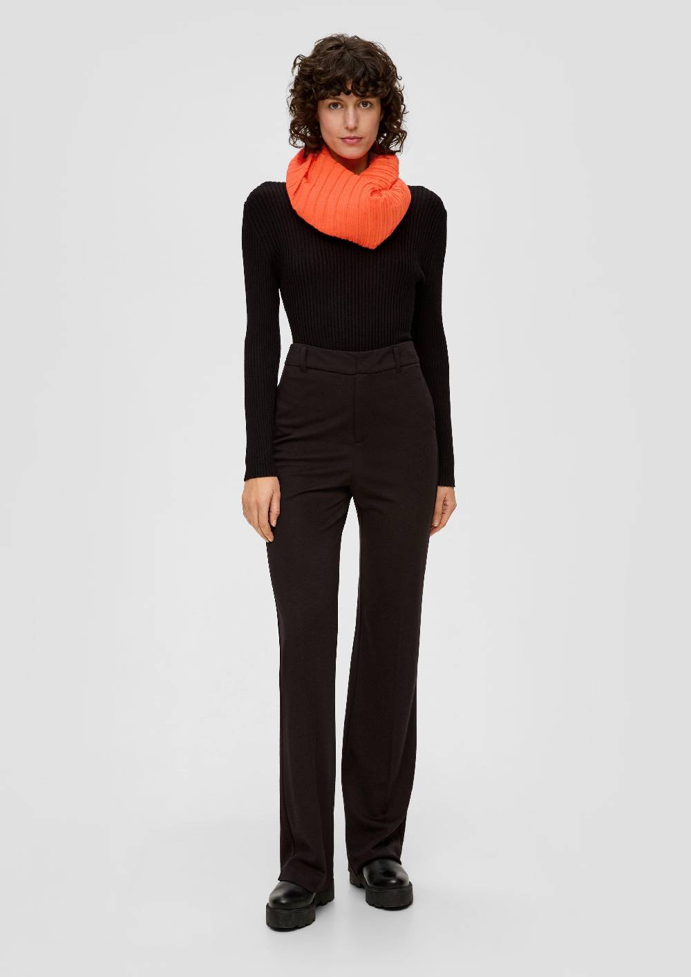 S.Oliver Leichter Loop-Schal Mit Plisseefalten