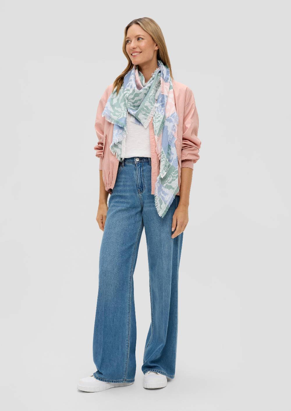 S.Oliver Leichter Schal Mit All-over-Muster