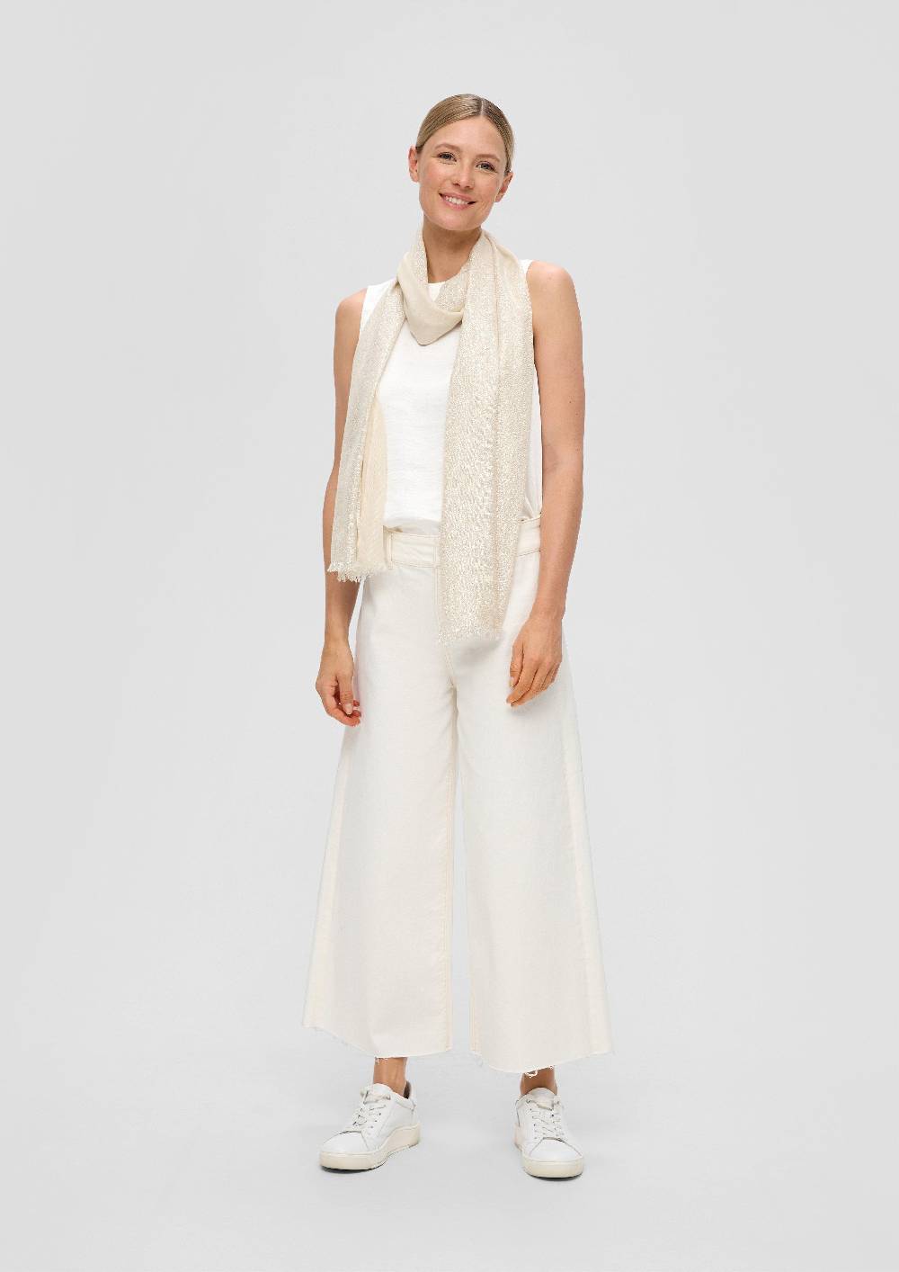 S.Oliver Leichter Schal Mit Glitzergarn