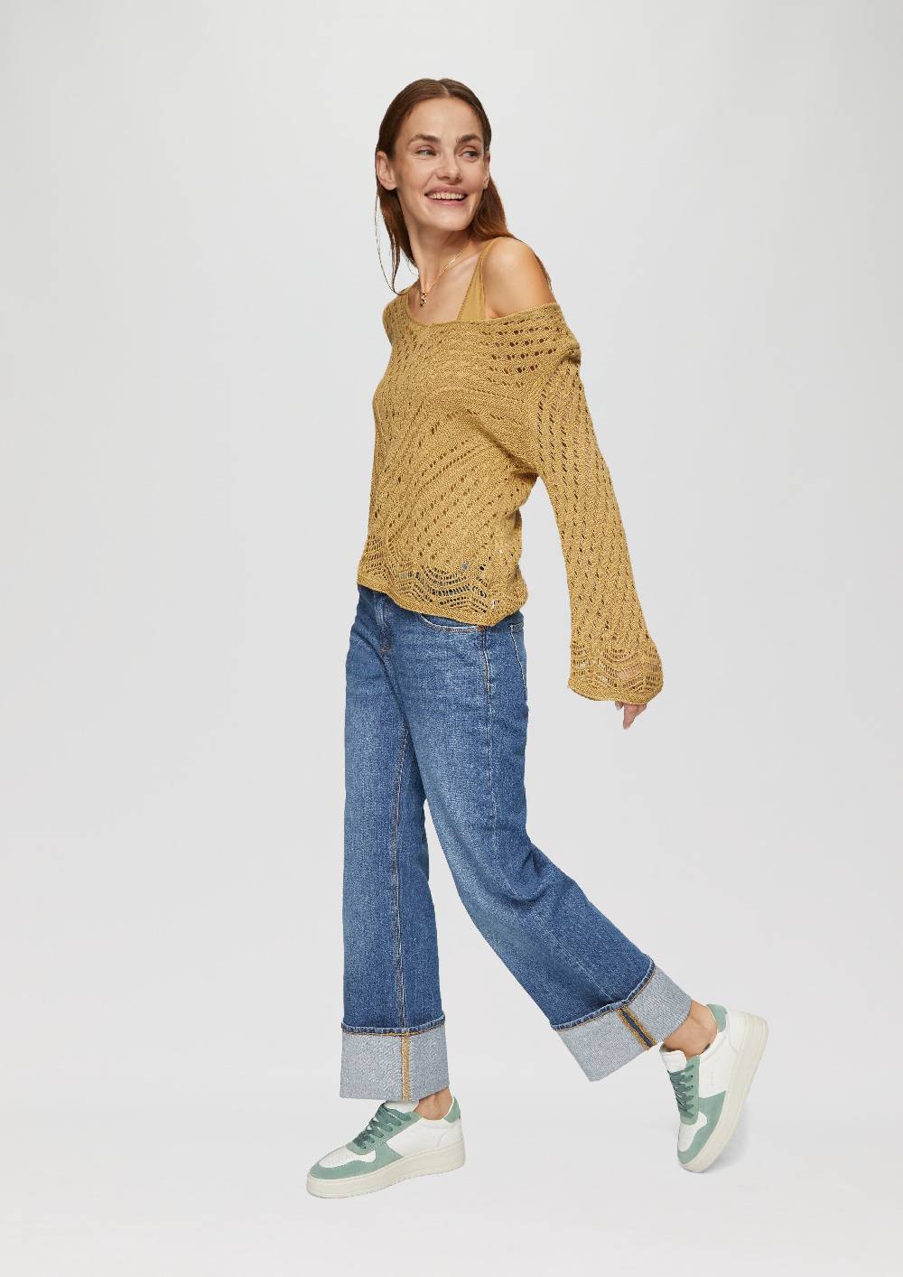 S.Oliver Leichter Strickpullover In Ajour-Muster