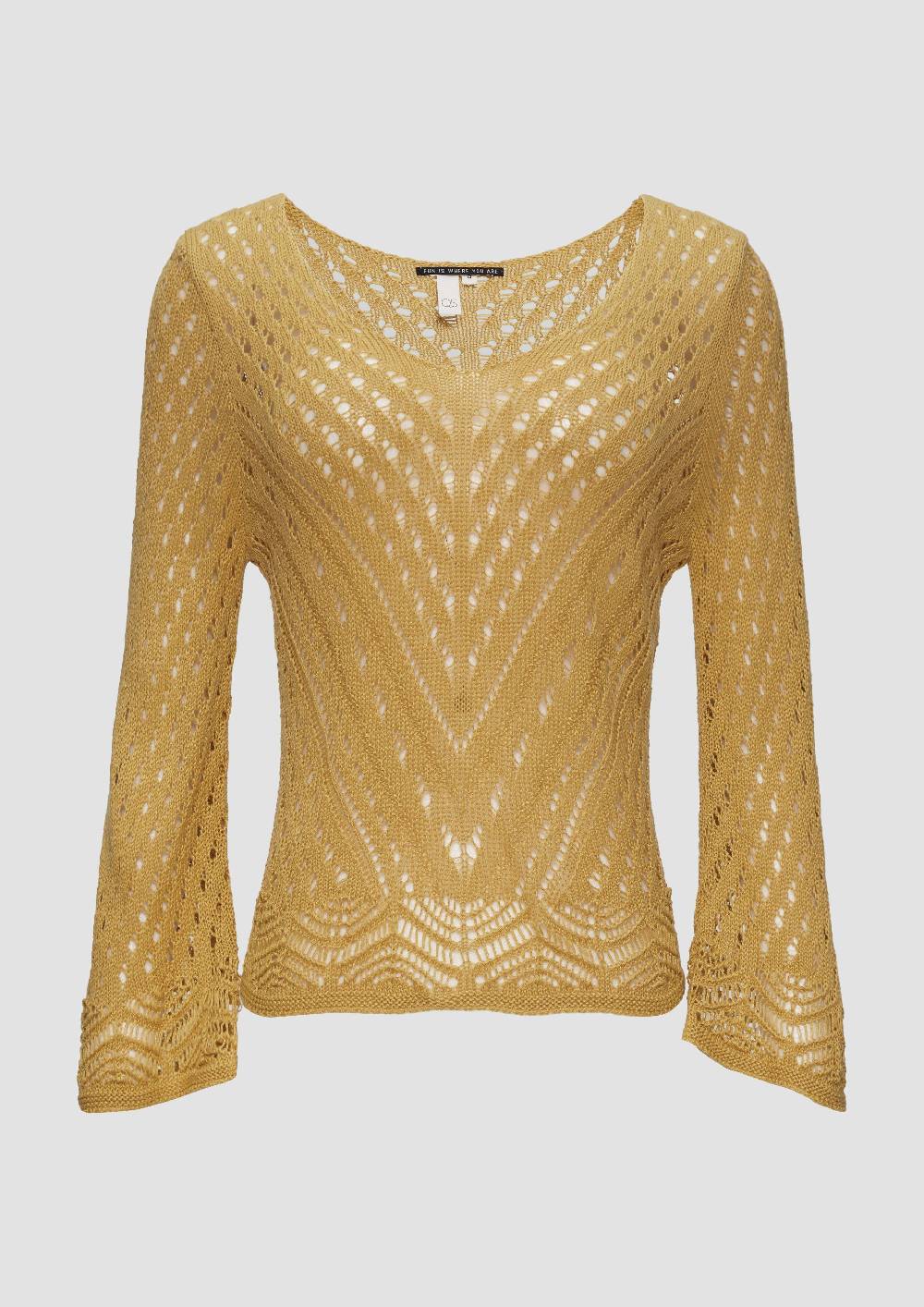 S.Oliver Leichter Strickpullover In Ajour-Muster