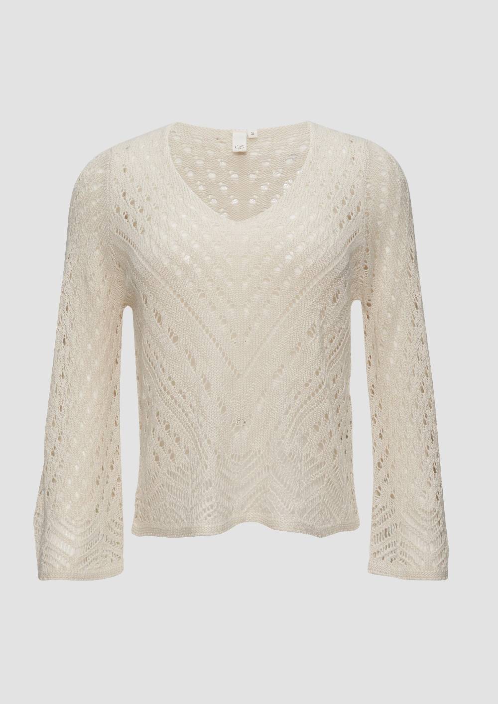 S.Oliver Leichter Strickpullover In Ajour-Muster